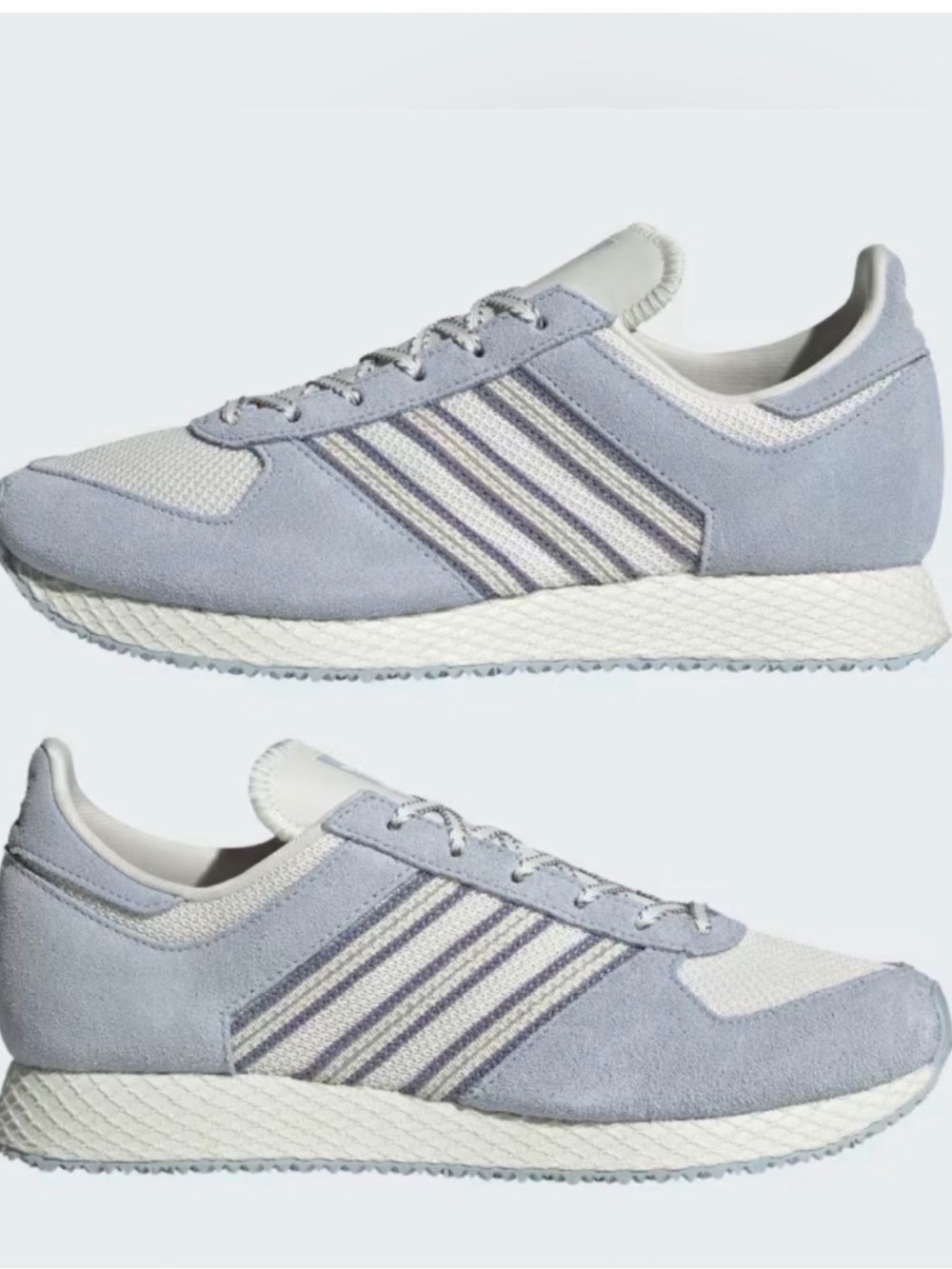 adidas Atlanta Light Blue and White Sneakers NWT